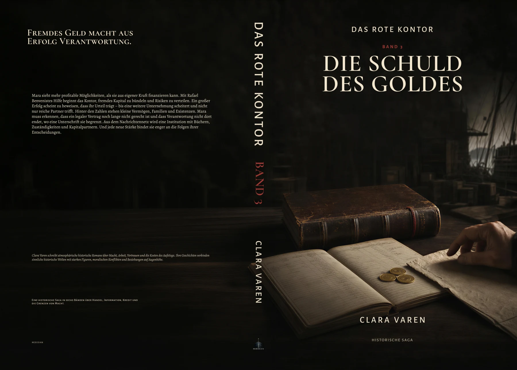 Vollständiger Druckumschlag: DIE SCHULD DES GOLDES