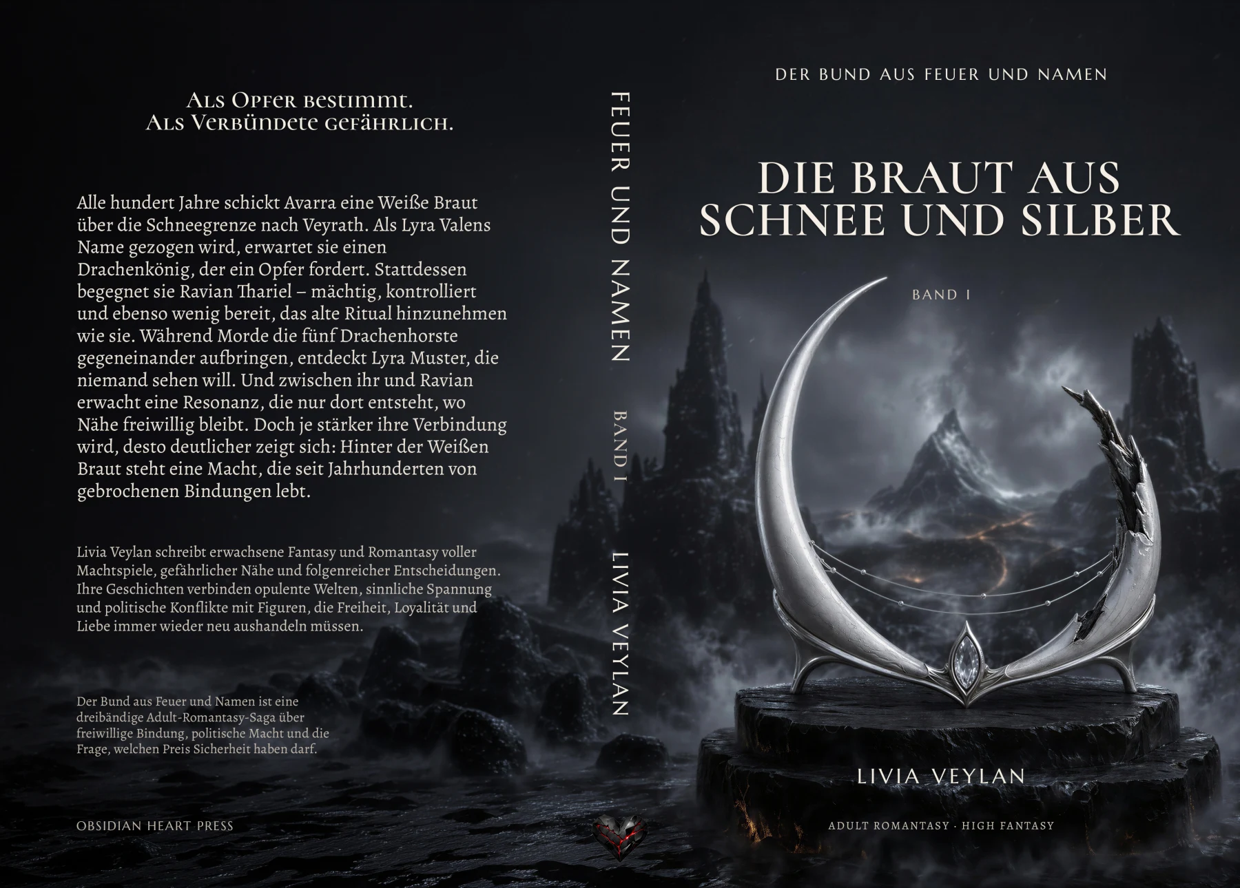 Vollständiger Druckumschlag: Die Braut aus Schnee und Silber