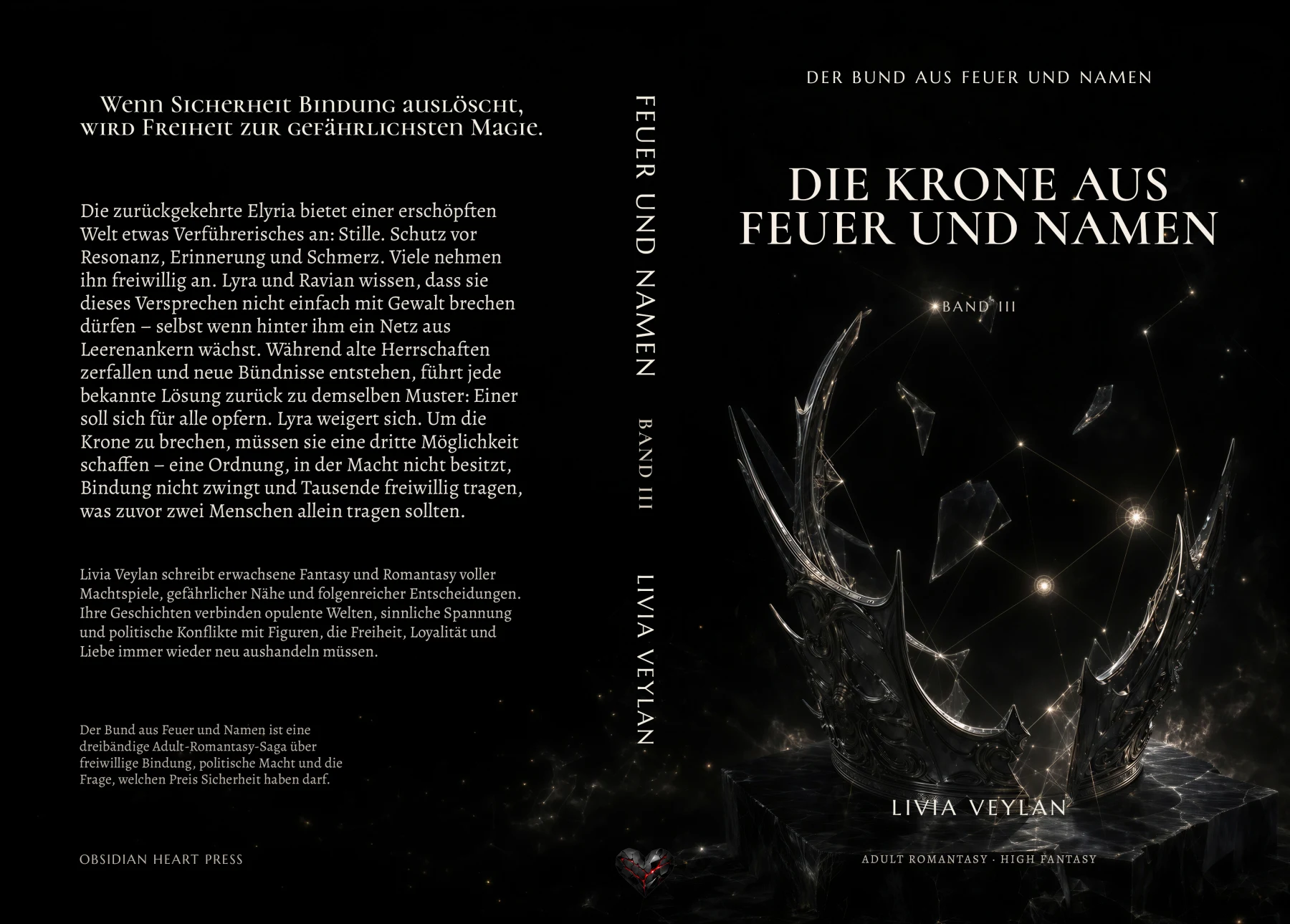 Vollständiger Druckumschlag: Die Krone aus Feuer und Namen