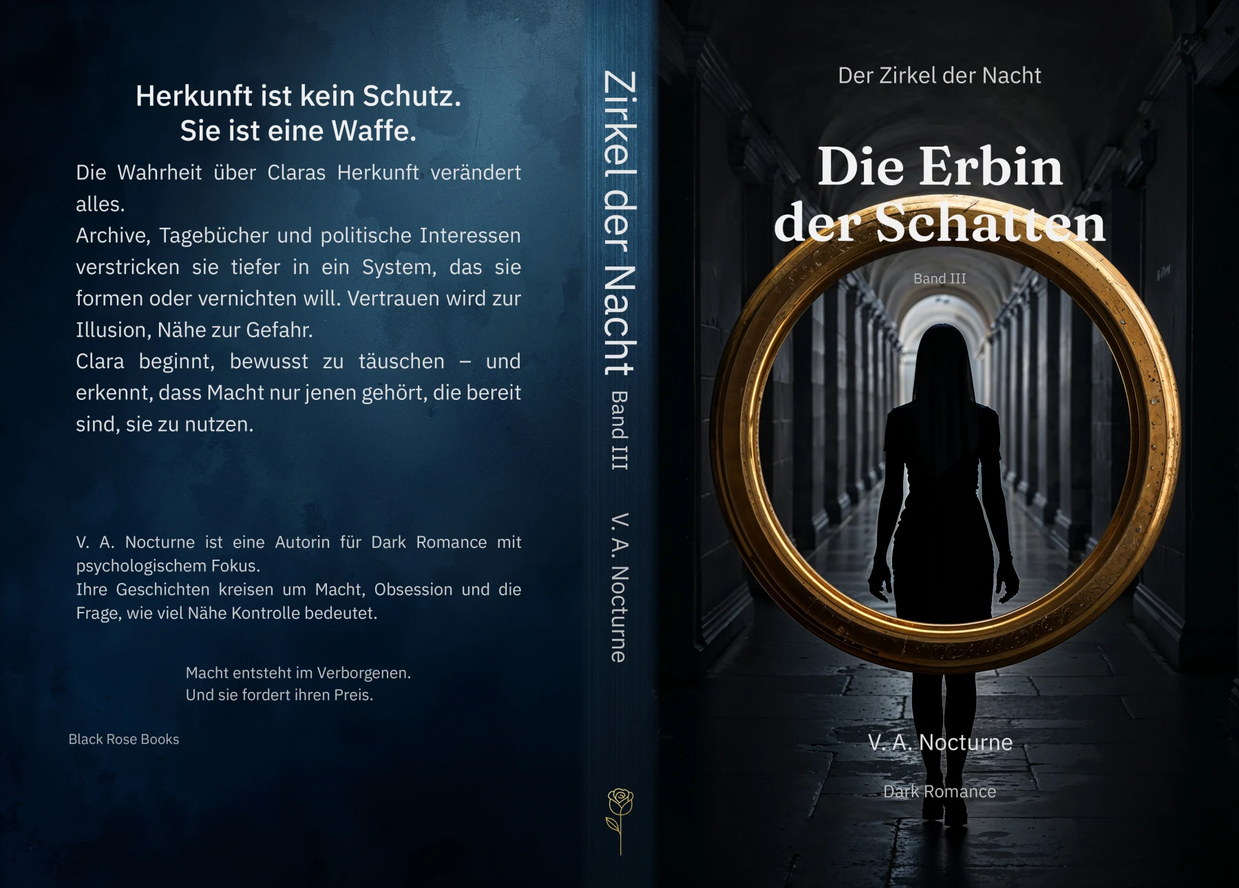 Vollständiger Druckumschlag: Die Erbin der Schatten