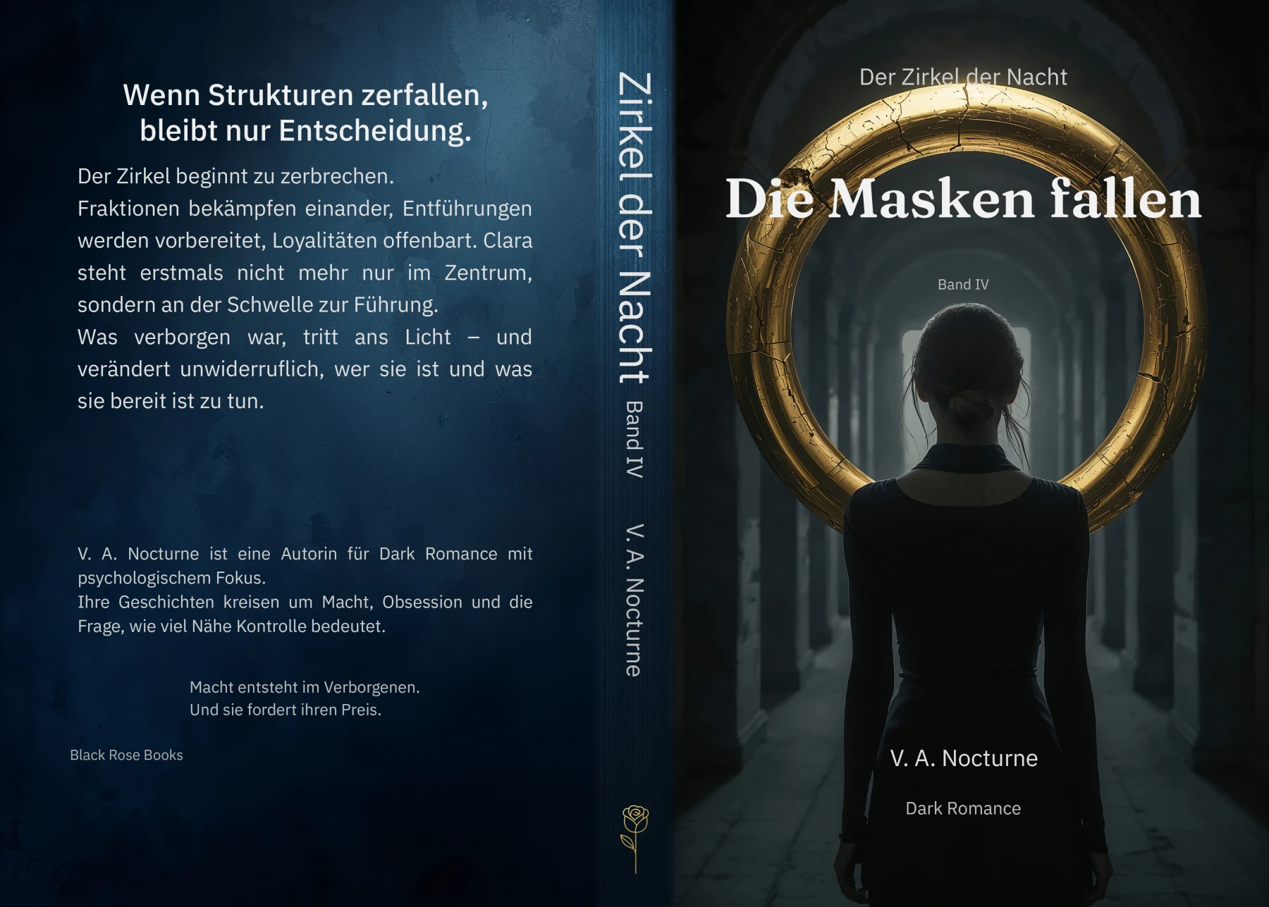 Vollständiger Druckumschlag: Die Masken fallen