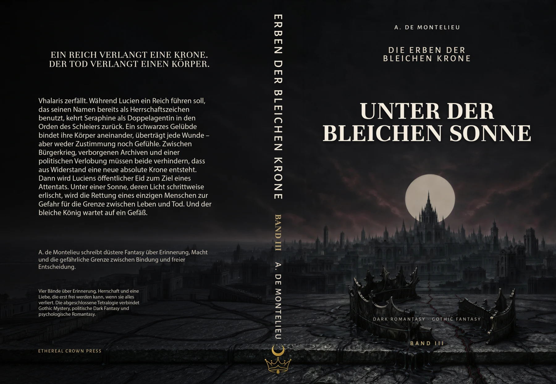 Vollständiger Druckumschlag: Unter der bleichen Sonne