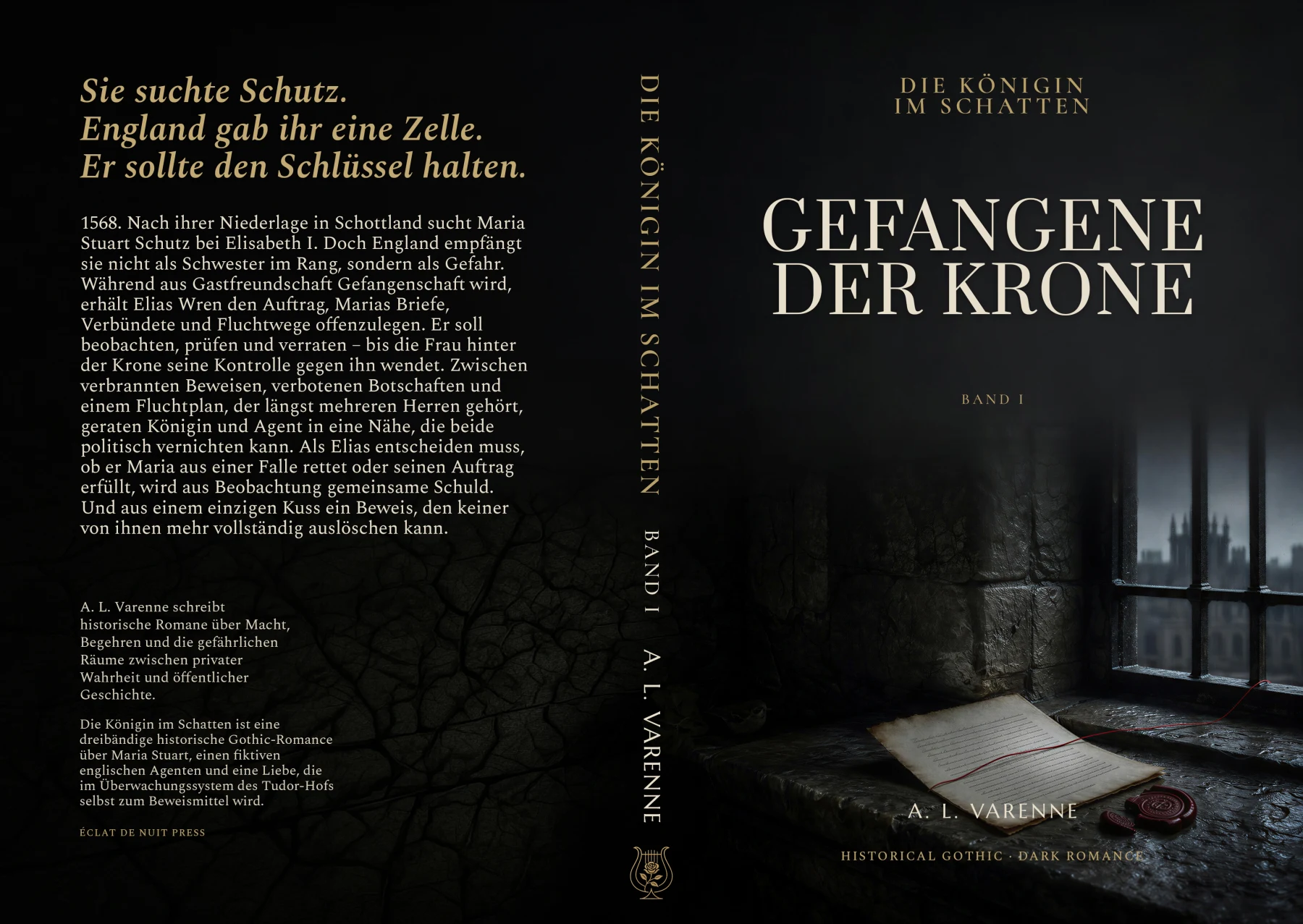 Vollständiger Druckumschlag: Gefangene der Krone