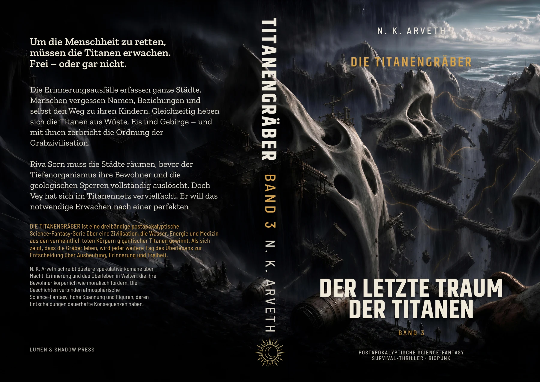 Vollständiger Druckumschlag: Der letzte Traum der Titanen