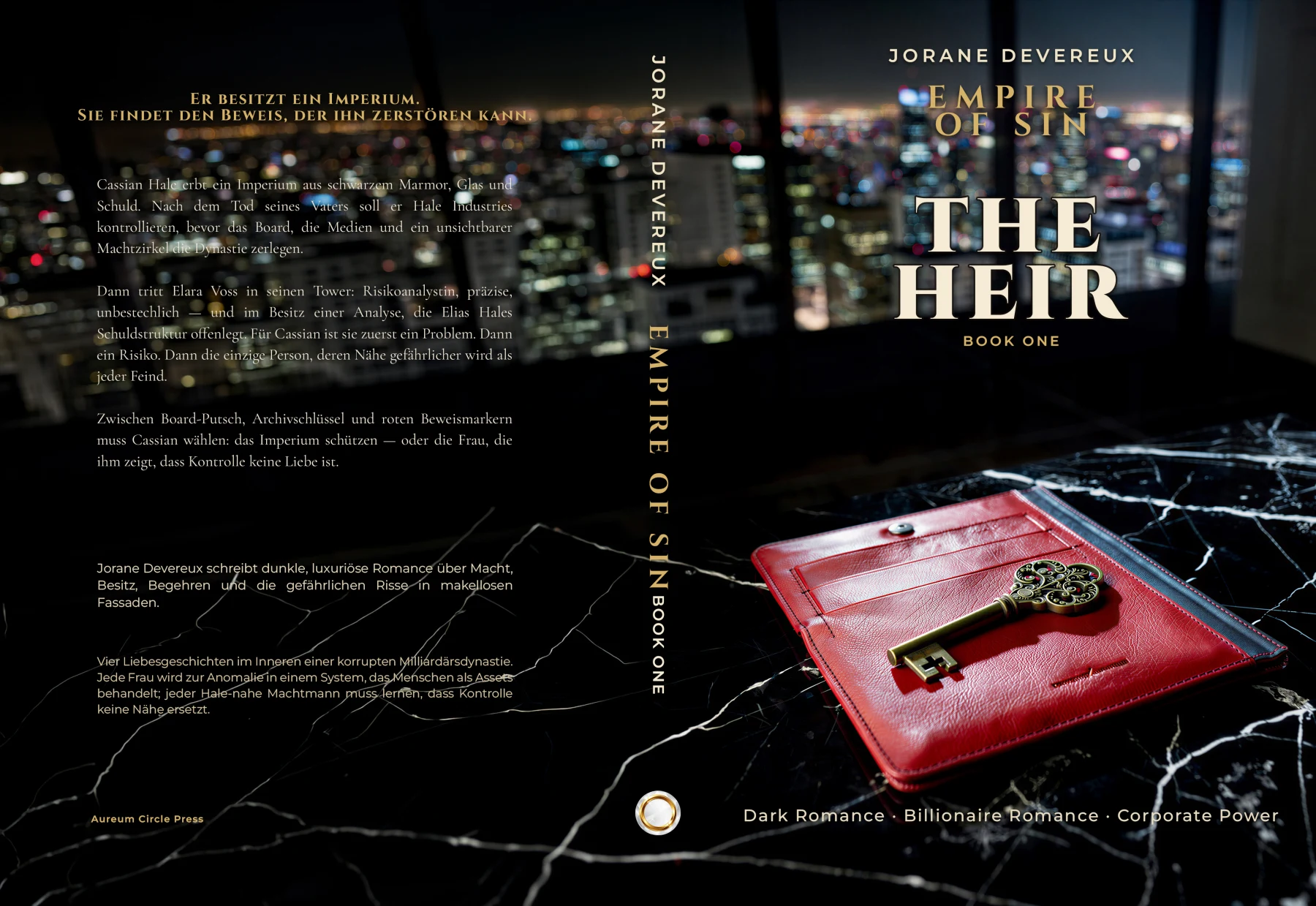 Vollständiger Druckumschlag: THE HEIR