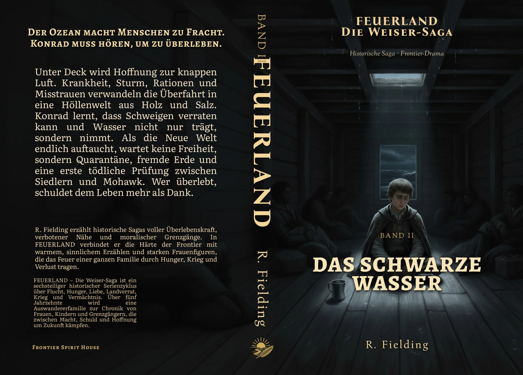 Vollständiger Druckumschlag: Das schwarze Wasser