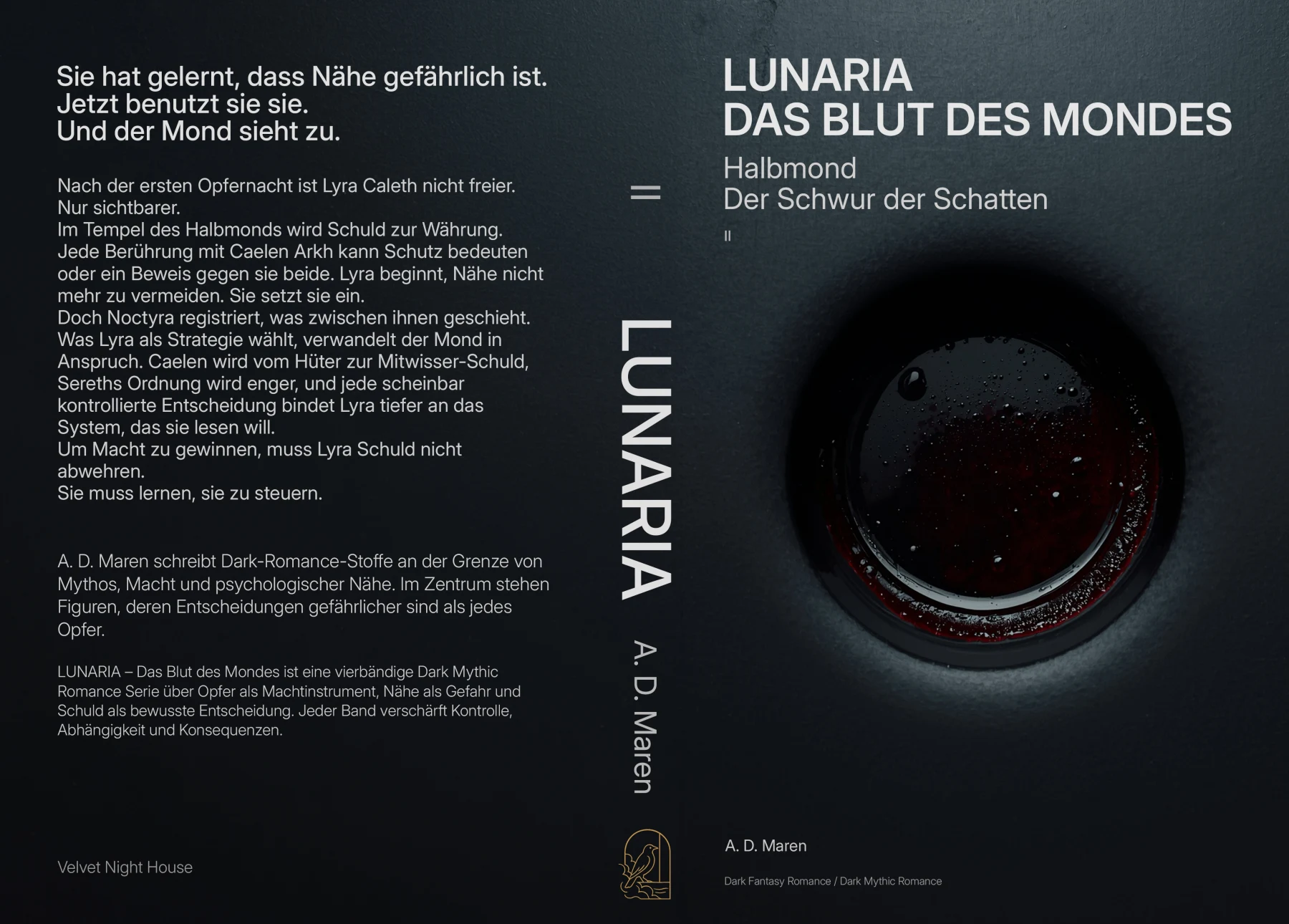 Vollständiger Druckumschlag: Halbmond – Der Schwur der Schatten