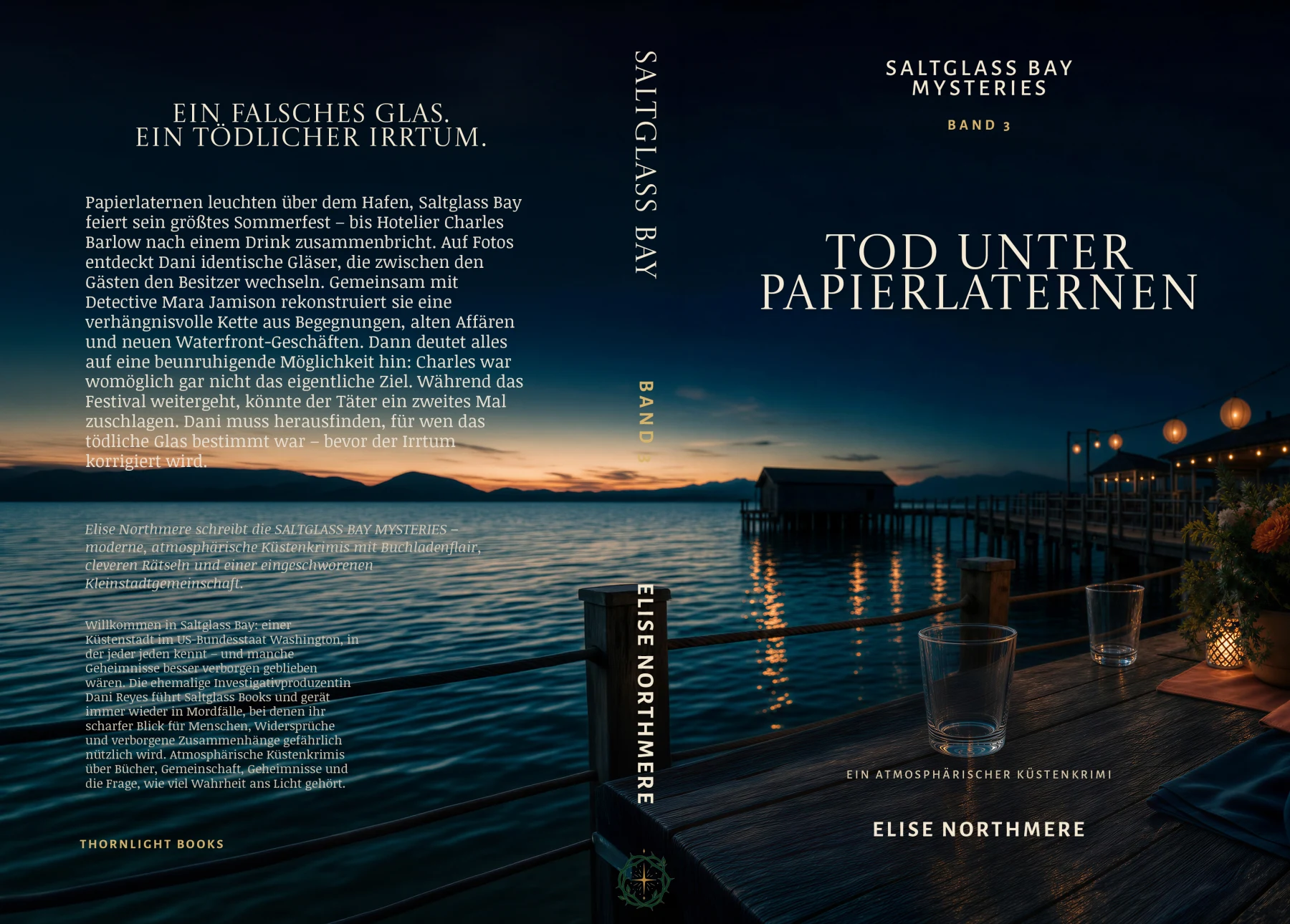 Vollständiger Druckumschlag: TOD UNTER PAPIERLATERNEN
