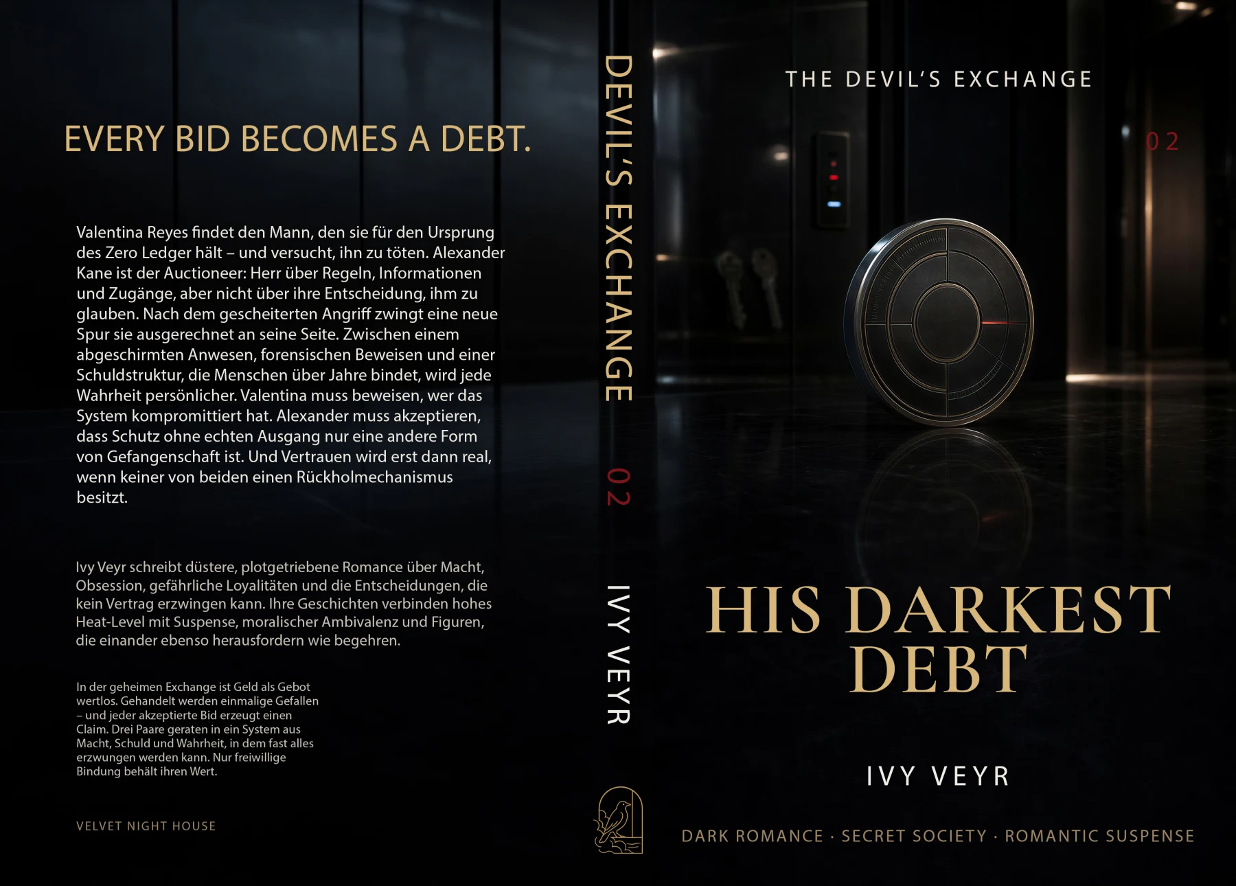Vollständiger Druckumschlag: His Darkest Debt
