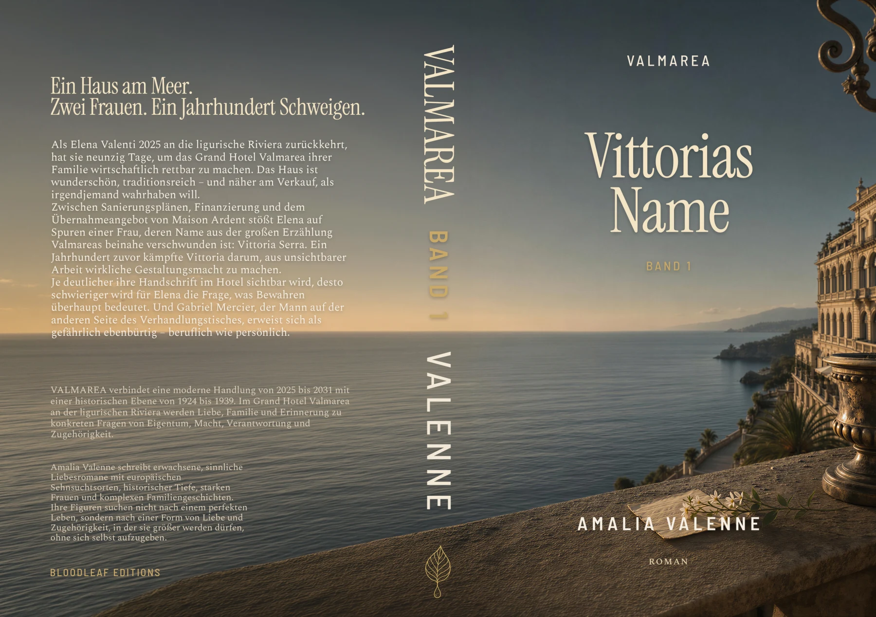 Vollständiger Druckumschlag: Vittorias Name