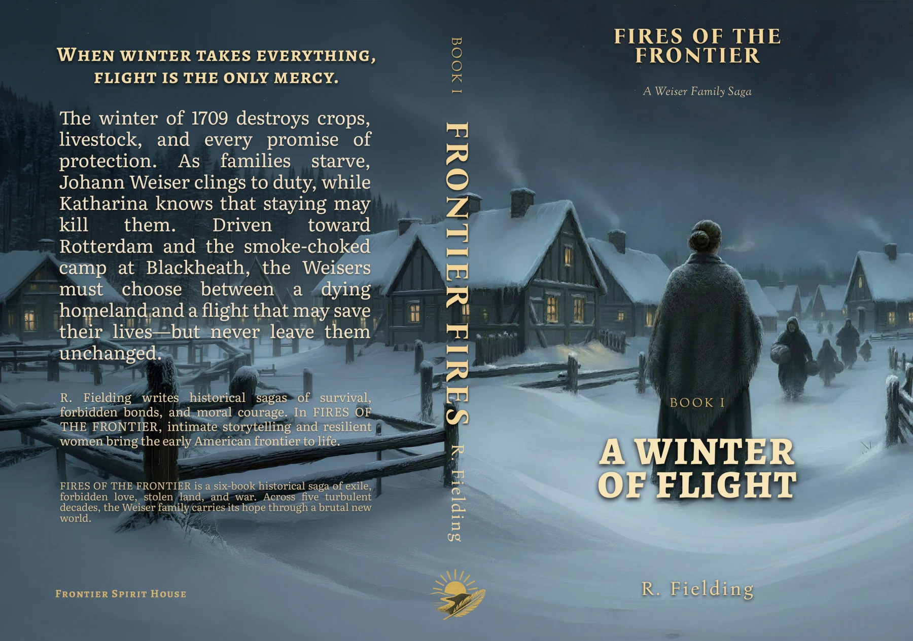 Full paperback cover: A Winter of Flight