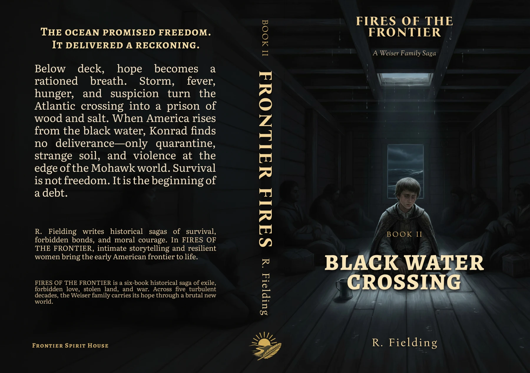 Full paperback cover: Black Water Crossing